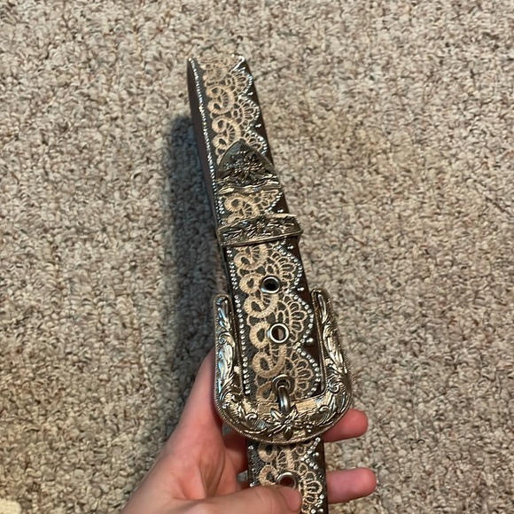 Western leather belt - Picture 2 of 3